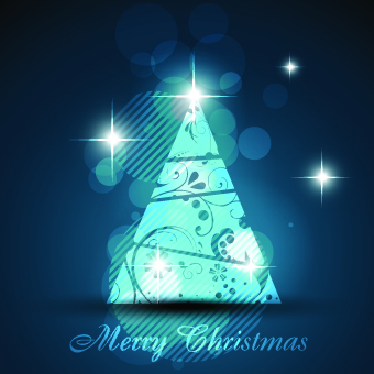 2014 Abstract Christmas tree design vector 12  