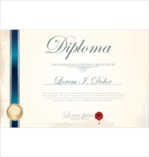 Best Certificate template design vector 01  