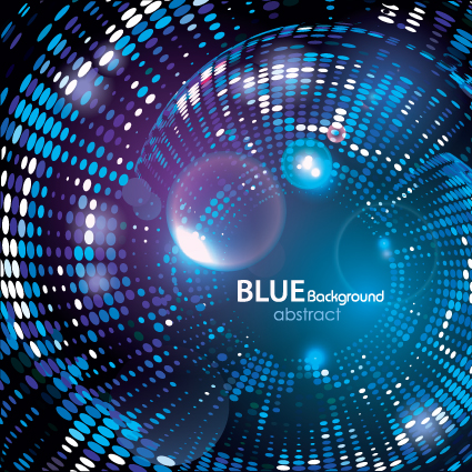 Blauer Hintergrund mit abstraktes Vektor-design  