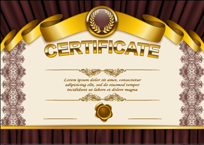 Vector certificate template exquisite vector 10  
