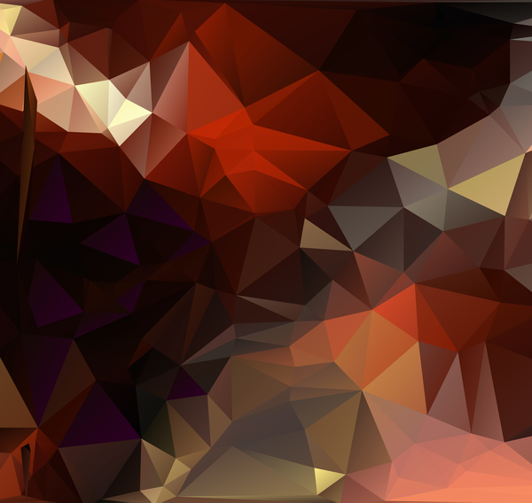 Complicated polygon geometric background vector 02  