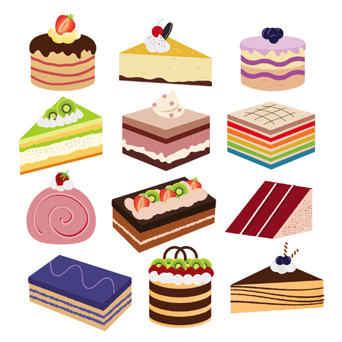 Different cake vector material  