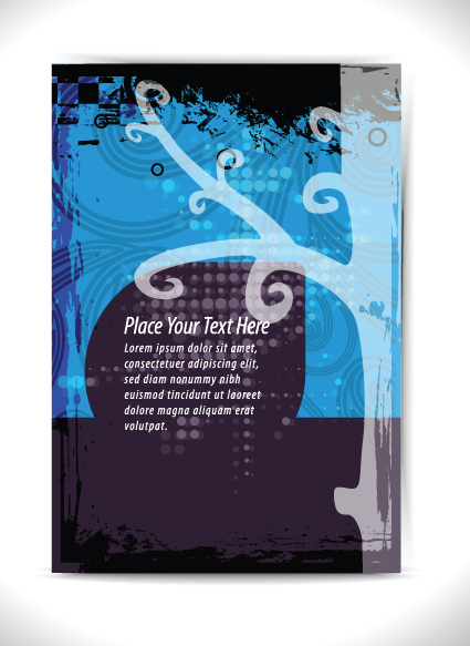 Garbage Flyer cover template vector 02  