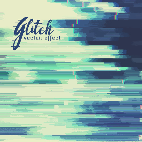 Glitch effect distorted image vector background 05  