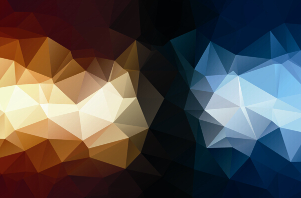 Mystic polygonal abstract background set 03  