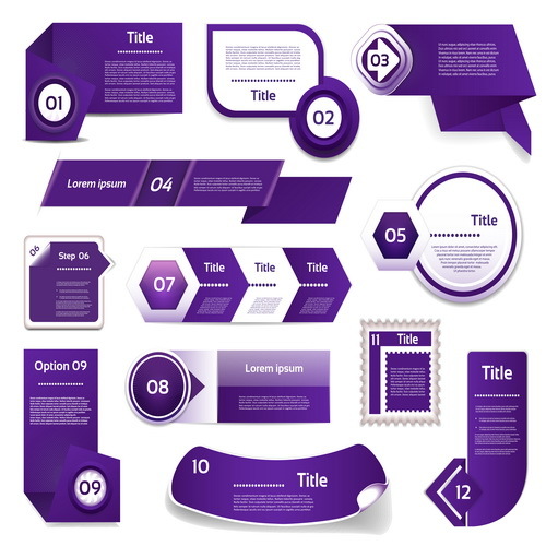 紫色のビジネスウェブサイトのバナーベクトル  