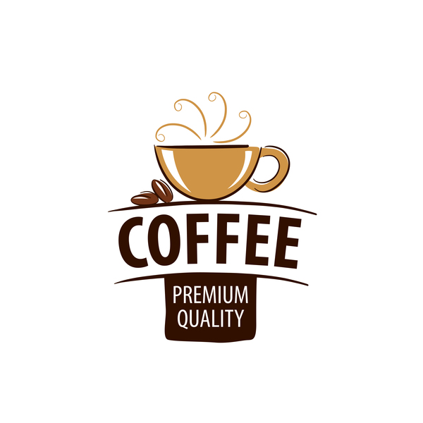 Logos de café qualité vecteur matériel  