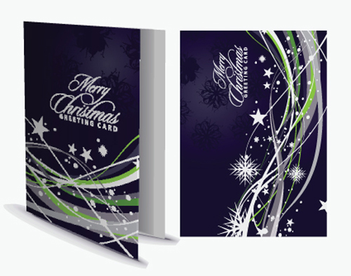 Set of 2013 Christmas greeting card vector material 02  