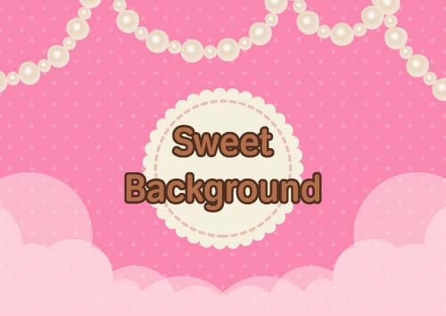 Sweet background with Jewelry vectors 02  