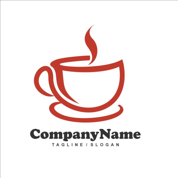 Tea red logos design vector  