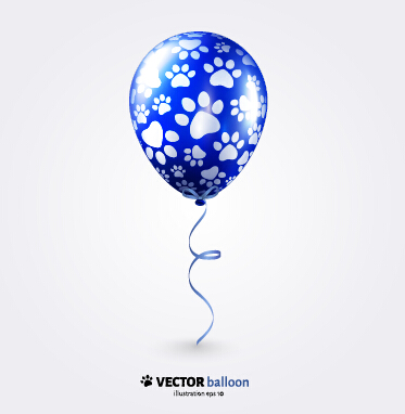 Vector set of balloon background creative design 06  