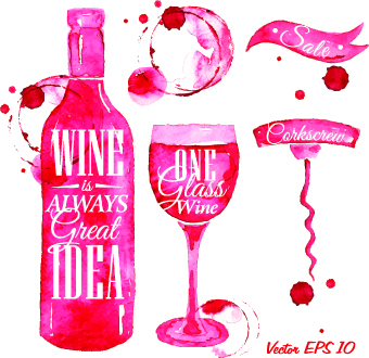 Wine creative design vector graphics 01  