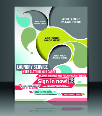 Business flyer and brochure cover design vector 16  