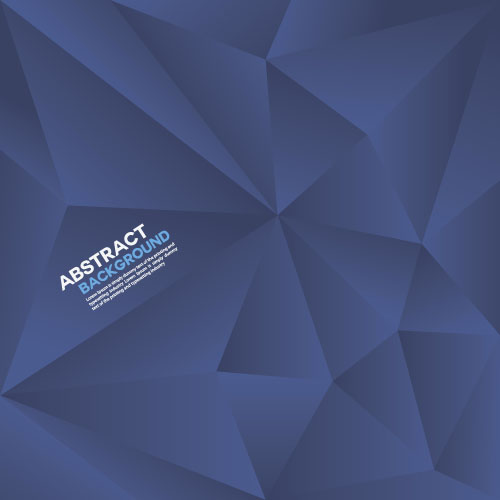 Blue polygon abstract background vector  