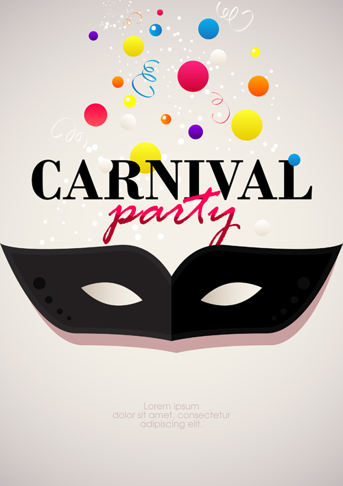 Carnival party background creative vector 05  