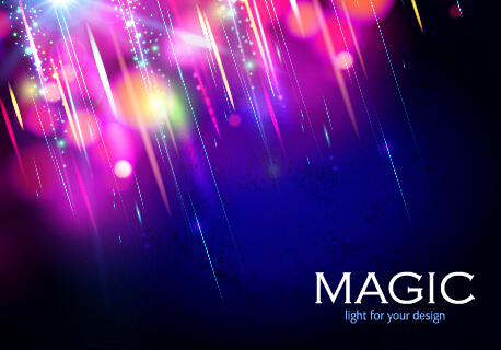 Colorful magic light shiny background vector 05  