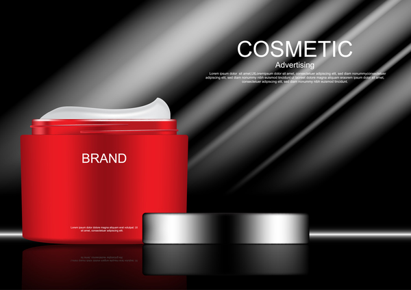 Cosmetic advertsing with dark background 07  