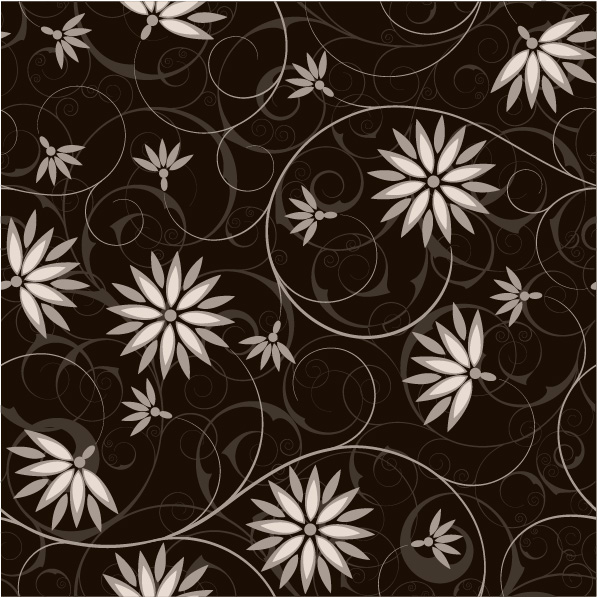 Elegante floral design vector patroon 08  