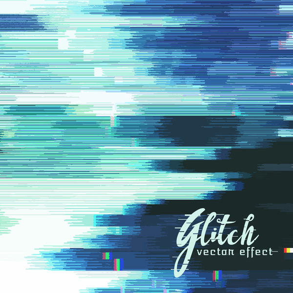 Glitch effect distorted image vector background 04  
