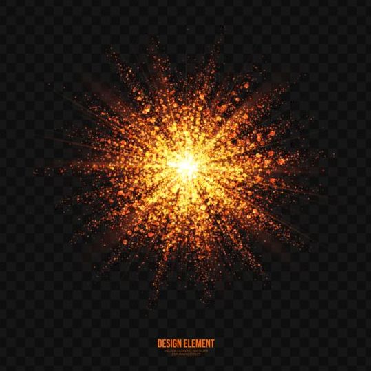 Glühende Partikelexplosionseffekte Hintergrund-Vektor 05  