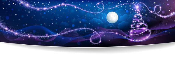 Purple christmas night background abstract vector  