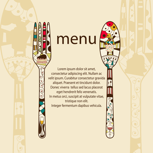 Restaurant menus design cover template vector 05  