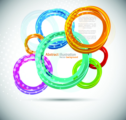 Colorful circles backgrounds art 02  