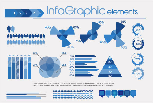 Business Data graph vetcor 04  