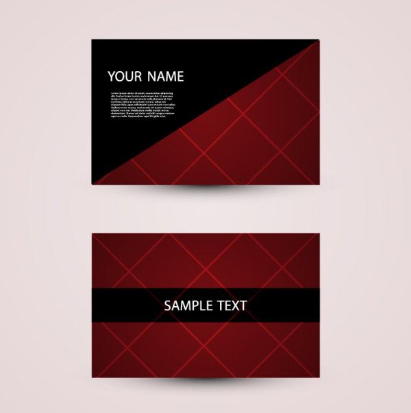 Modern design Business Cards vector set 04  