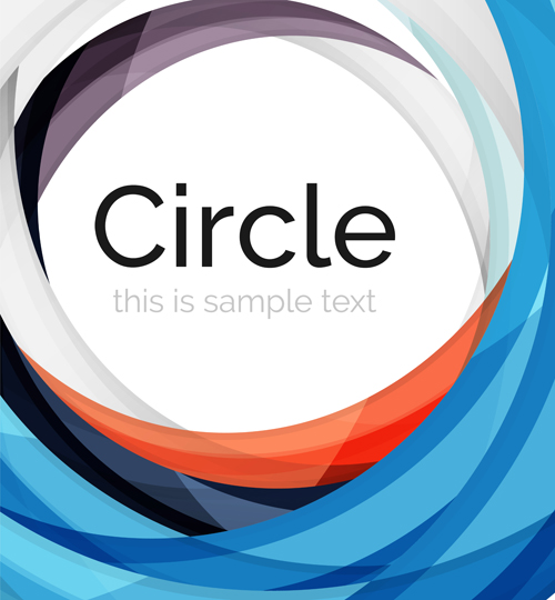 Abstract circle colored background vector 10  
