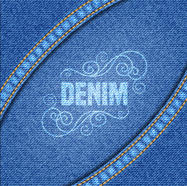 Blue denim texture background vector graphics 08  