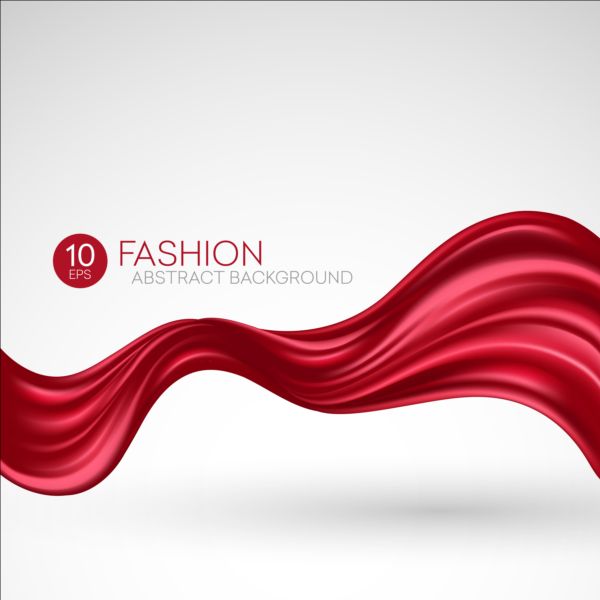 Fashion abstract silk background vector 01  