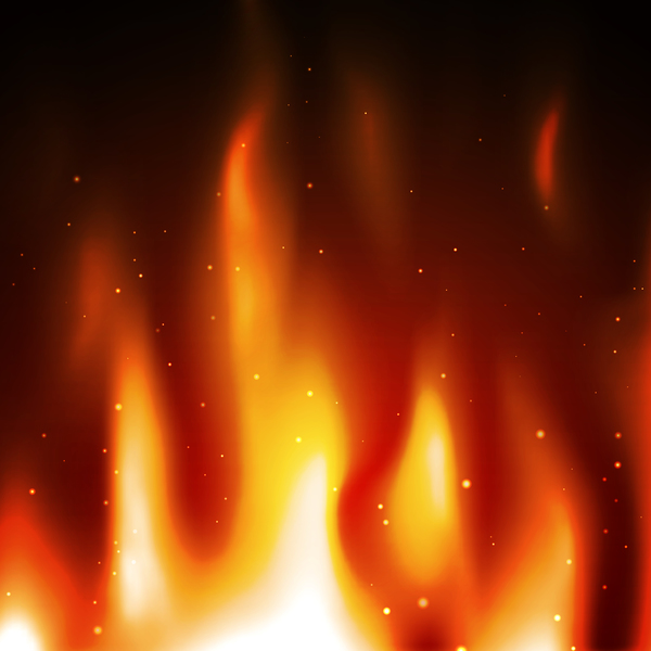 Fire effect background illustration vectors 03  