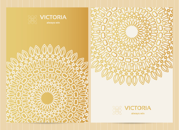 Goldene dekorative mit Blumen aufwändige Vektoren 02  
