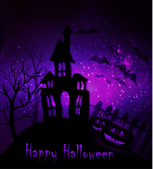 Halloween Horror Nacht Hintergrund Vektoren 12  