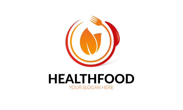 健康食品のロゴベクトル  