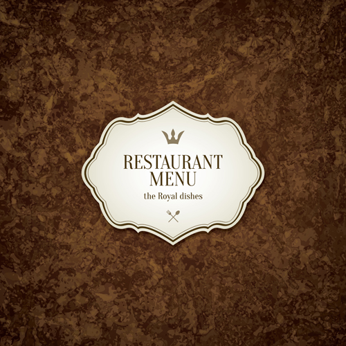 Modern restaurant menu design graphic set 08  