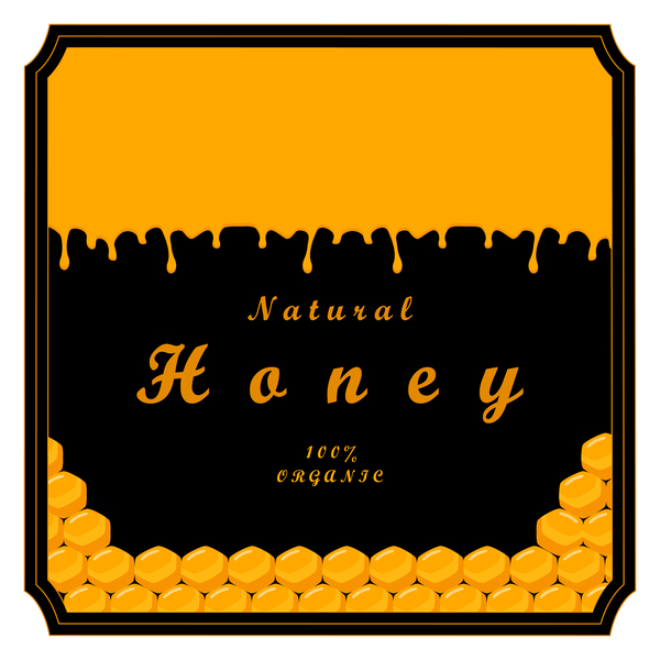 Matériel de fond de vecteur de miel naturel 01  