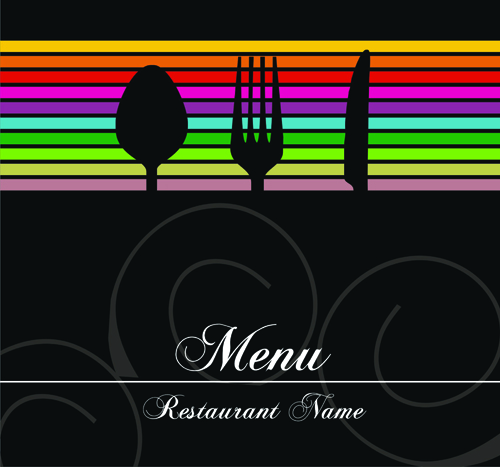 Modern Restaurant Menu Design elements 03  