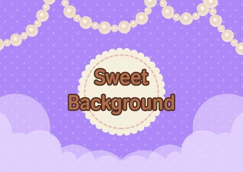 Sweet background with Jewelry vectors 01  