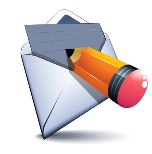 email and pencil vectors 01  