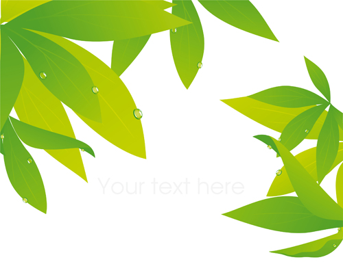 Elements of Fresh Green vector backgrounds 01  