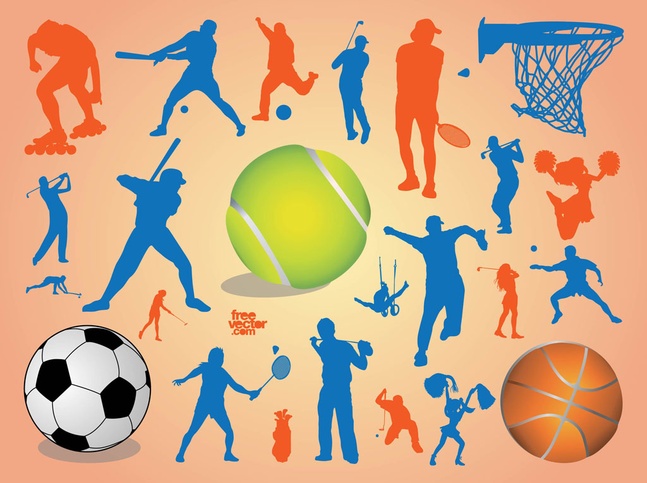 Sport Silhouettes vector  