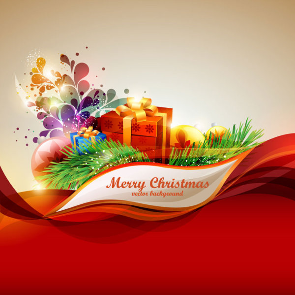 Elements of Merry Christmas design vector art 02  