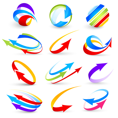 Logo of Arrows design vector 05  