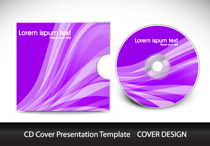 CD cover presentation vector template material 11  