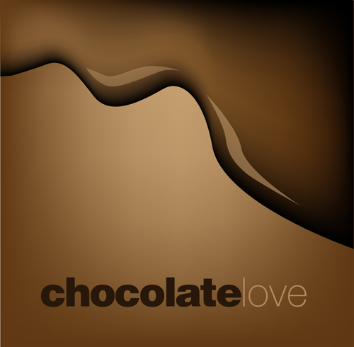 Chocolate cream vector background 01  