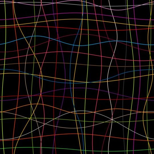 Gekleurde lijnen met zwarte achtergrond vector 01  