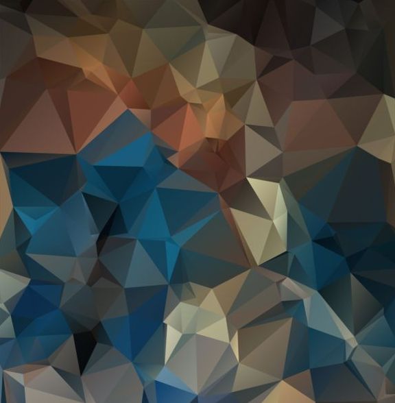 色の多角形の幾何学的な背景のベクトル 08  