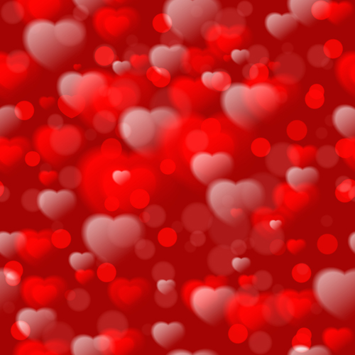 Dream heart pattern valentines vector 02  